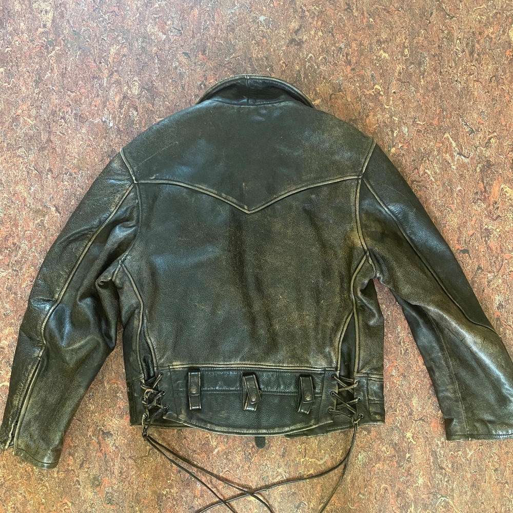 Distressed Motorcycle Jacket - Picture 6 of 16